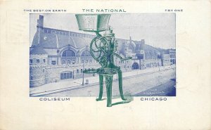Postcard 1906 Chicago Illinois Equipment Advertising Coliseum undivided 22-13025