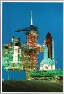 The Hazy Light Of Dawn Illuminate The Space Shuttle Columbia Pad 39A Postcard