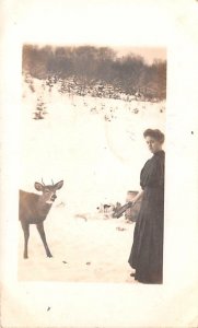 Deer Big Mouse, New York NY Postcard