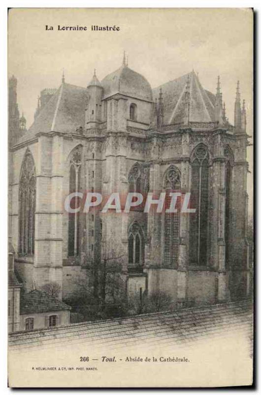 Old Postcard Toul Apse of the Cathedral