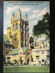 Vintage Postcard 1930-1945 Harkness Memorial, Yale U., New Haven, Connecticut CT