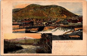 Postcard NH Berlin Mountains Adams & Madison & Forest Mason S.t Bridge 1905 S89