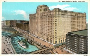 Vintage Postcard The Merchandise Mart Largest Business Building Chicago Illinois