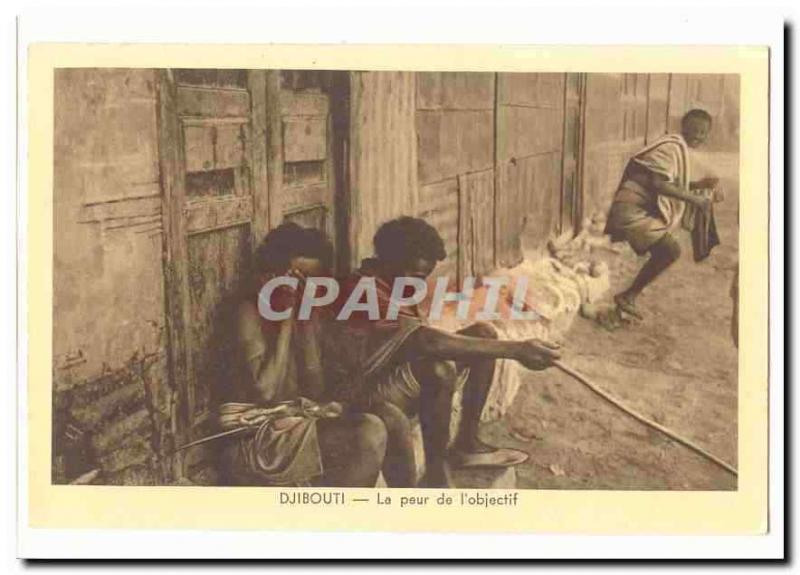  Djibouti Vintage Postcard fear of the objective