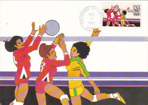 Women's Volleyball Stamp 1984 Summer Olympics Los Angeles California