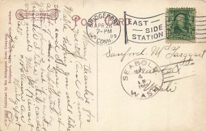 Vintage Post Office Bridgeport CT Early 1900s Divided Back Postcard