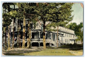 1923 Lakeside House Exterior Trees Scene Weirs New Hampshire NH Posted Postcard