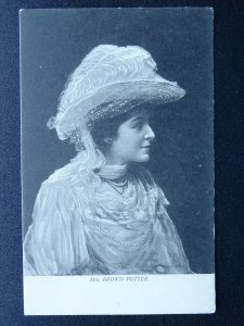 Actress MRS BROWN POTTER - Old Postcard