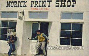 Norick Print Shop, Frontier, USA Western Cowboy, Cowgirl Unused 