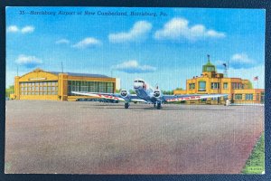 Mint Usa Color Picture Postcard Harrisburg Airport At New Cumberland