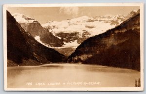 RPPC~Canada~Banff Natl Park~Lake Louise~Victoria Glacier~Panorama View~1926 PC