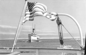 Avalon California SS Catalina Ship Real Photo Antique Postcard K29058