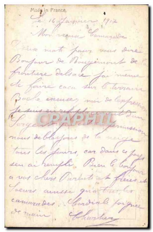 Postcard Old Boys Fancy Litany has married