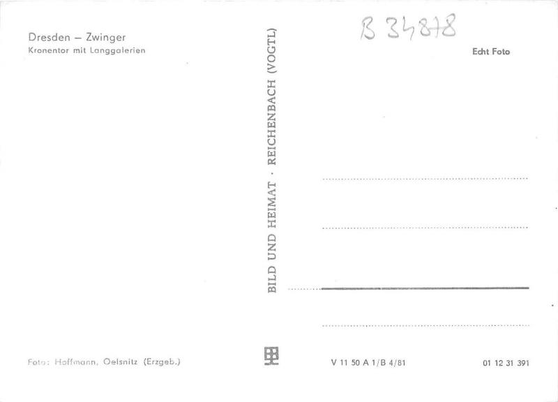 B34878 Dresden Kronentor mit Langgalerien  germany