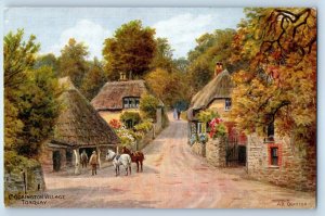Devon England Postcard Cockington Village Torquay 1959 Vintage Posted