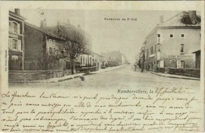 CPA RAMBERVILLERS - Faubourg de St-DIÉ (119935)