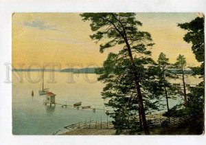 416029 FINLAND PARGAS pier Vintage postcard