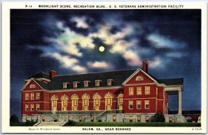 VINTAGE POSTCARD RECREATION BLDG. U. S. VETERAN'S ADMINISTRATION FACILITY, SALEM