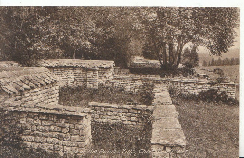 Gloucestershire Postcard - Part of Roman Villa - Chedworth - Ref 3985A