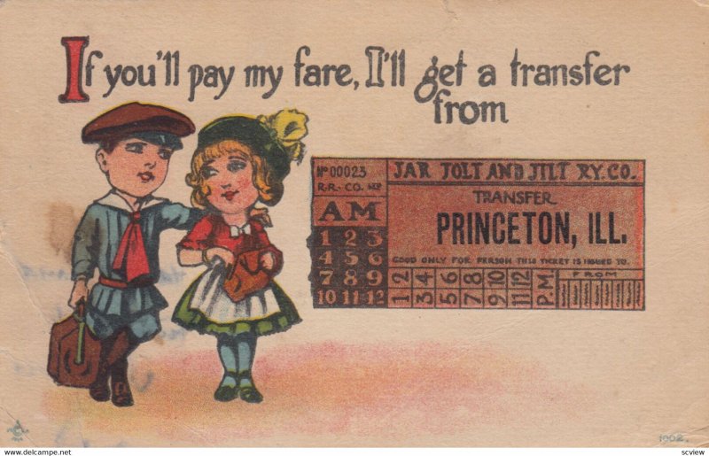 PRINCETon , Illinois , 1913 ; I'get a transfer