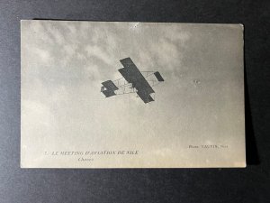 Mint France RPPC Postcard Airplane Aircraft The Aviation Meeting of Nice