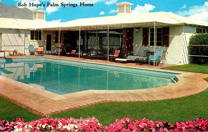 California Palm Springs Bob Hope's Home and Swimming Pool