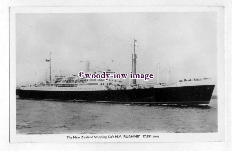 pf6690 - New Zealand Lines Liner - Ruahine , built 1951 - postcard