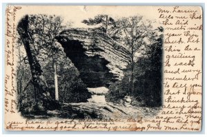 1907 Pivot Rocks Cliff Exterior Eureka Springs Arkansas Vintage Antique Postcard