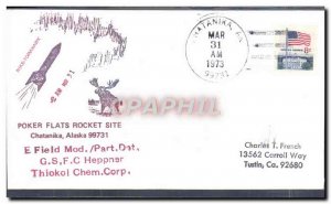 Letter US Poker Flats Rocket Site Chatanika Alaska March 31, 1973