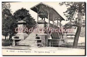 Postcard Old Lille Le Pont Napoleon