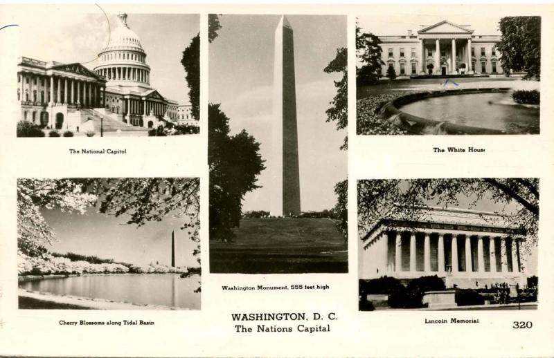 DC - Washington. Multi-View - RPPC