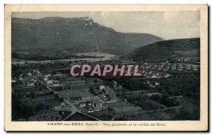 Old Postcard Champ Sur Drac Vue Generale Et La Vallee Du Drac