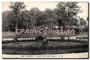 Old Postcard Clichy Parc Denain a corner