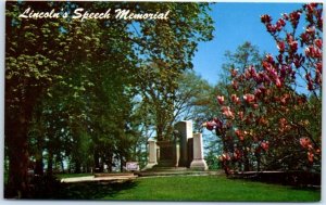 Postcard - Lincoln's Speech Memorial - Gettysburg, Pennsylvania