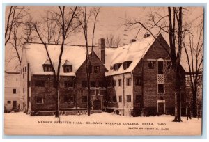 1949 Merner Pfeiffer Hall Baldwin Wallace College Berea Ohio OH Postcard