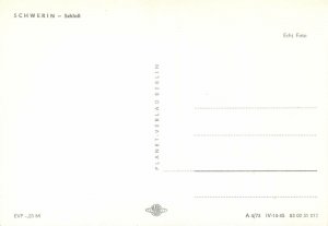 Postcard Europe Germany Schwerin Schloss facade castle