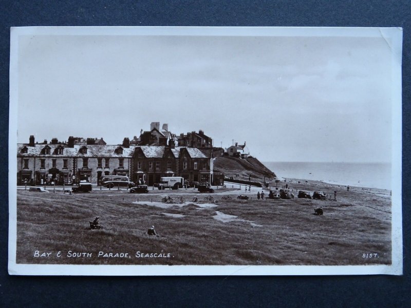 Cumbria SEASCALE Bay & South Parade c1950s RP Postcard by R.A. Postcards