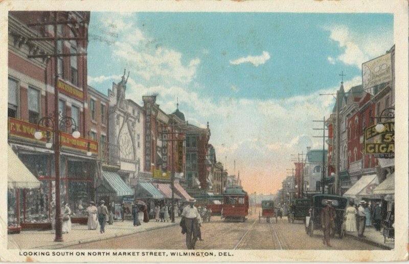 WILMINGTON, DELAWARE, 1916; North Market Street