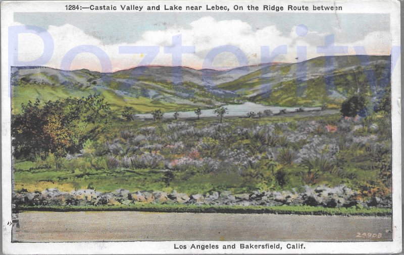 Castaic valley and lake lebec ridge route between los angeles and bakersfield #2