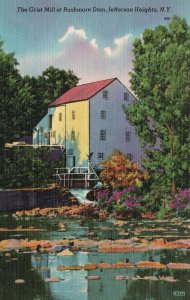 Vintage Postcard The Grist Mill At Rushmore Dam Jefferson Heights New York NY