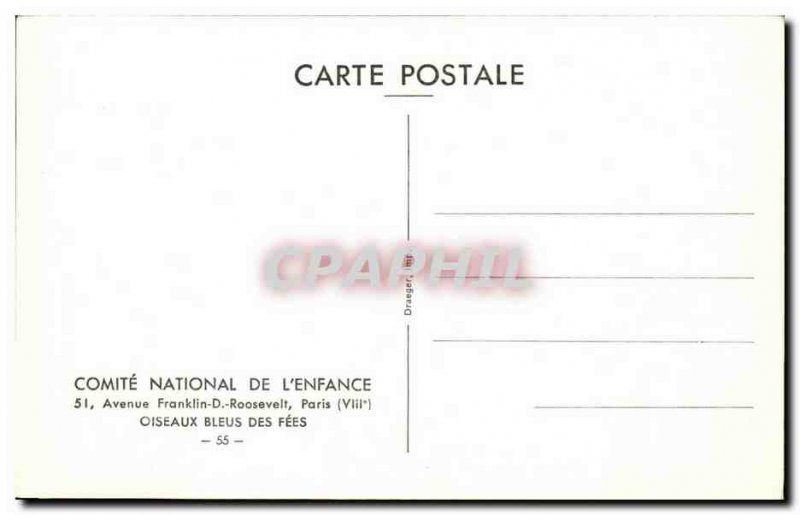 Old Postcard Blue Bird bird bird fees