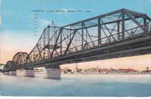 Iowa Sioux City Missouri River Bridge 1947