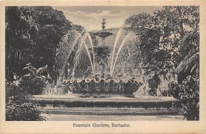 Fountain Gardens Barbados West Indies Unused 