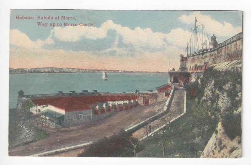 Early 1900s Caribbean Ad Postcard - Havana: Road To Morro Castle -See Rev (AL11)