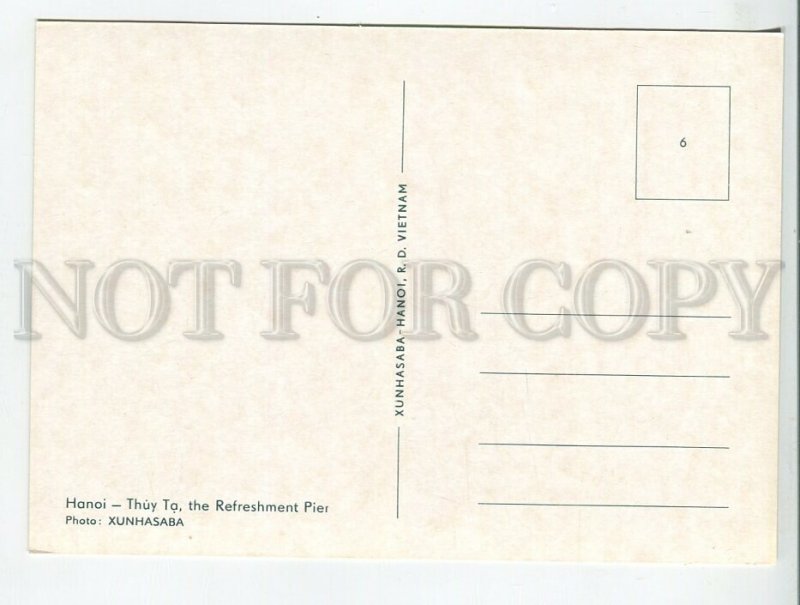 456552 VIETNAM Hanoi Refreshement Pier postcard