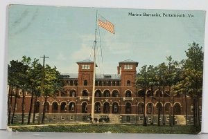 VA Marine Barracks Portsmouth c1914 Postcard J18