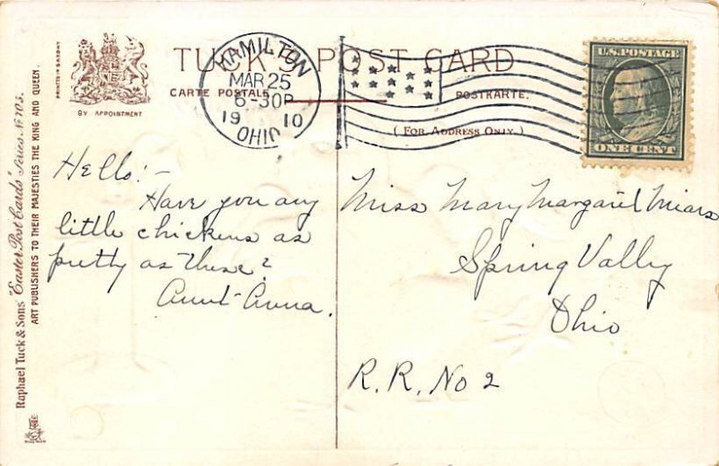 To wish you a happy Easter Telephone 1910 