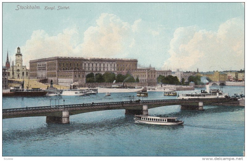 STOCKHOLM, Sweden, 1900-1910´s; Kongl. Slottet