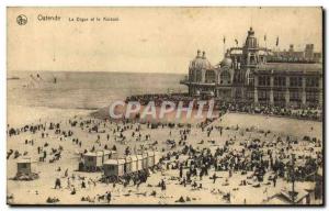 Old Postcard Ostend La Digue and the Kursaal