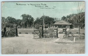 DECATUR, IL Illinois  Entrance to FAIRVIEW  PARK   c1910s   Photoette   Postcard